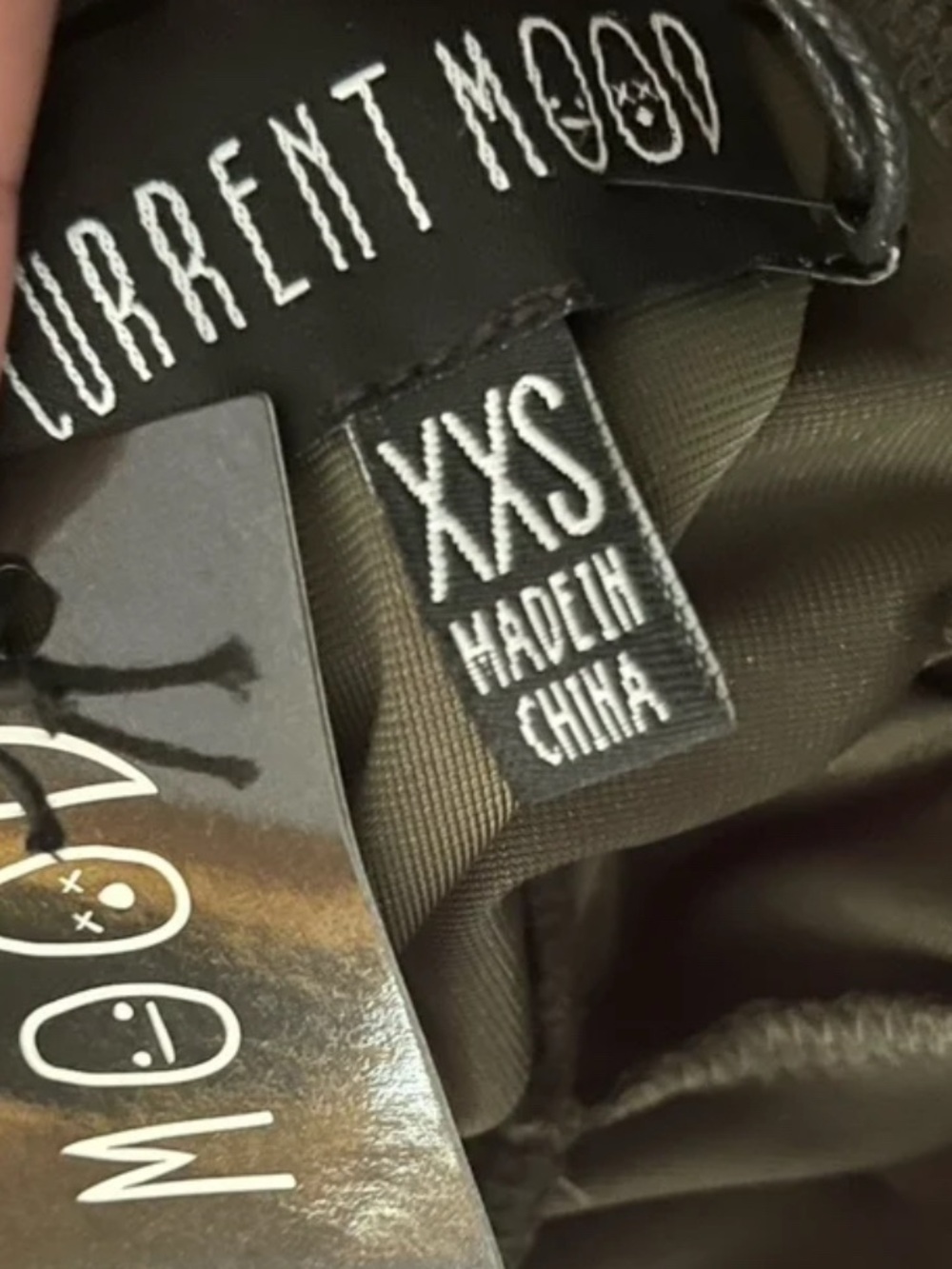 Dolls Kill Current Mood F for Fairies Velvet Green Asymmetrical Skater Dress XS - Picture 8 of 8